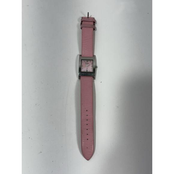 Fossil F2 Women's Watch ES-9757 Stainless Steel Watch Pink MOP Dial Leather Band - Picture 1 of 5